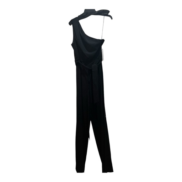Jay Godfrey Nadine Jumpsuit in Black Size 6 NWT One Shoulder straight leg - Picture 2 of 13